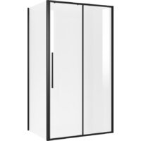 Niagara 140x90x195 NG-84-14AB-A90B-34 (черный матовый/прозрачное стекло)