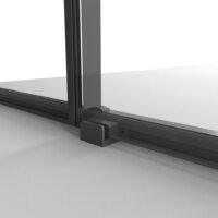 Niagara 140x90x195 NG-84-14AB-A90B-34 (черный матовый/прозрачное стекло) Image #3