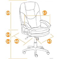 TetChair Comfort LT флок (синий) Image #18