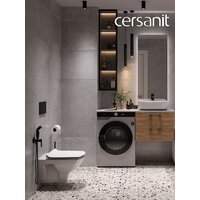 Cersanit Carina New Clean On с инсталляцией Leon S-IN-BLACK-Cg-w Image #7