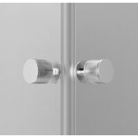 AM.PM X-Joy Square Slide 90x90 W94G-403-9090-МТ (матовый хром/прозрачное стекло) Image #2