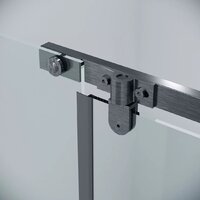 Grossman Pragma 110x80x195 120.K33.03.1180.42.00 (графит сатин/прозрачное стекло) Image #5