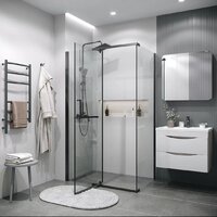 Grossman Pragma 110x80x195 120.K33.03.1180.42.00 (графит сатин/прозрачное стекло) Image #9