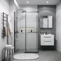 Grossman Pragma 110x80x195 120.K33.03.1180.42.00 (графит сатин/прозрачное стекло) Image #8