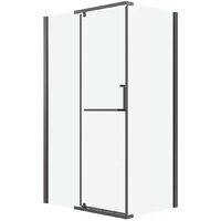 Grossman Pragma 110x80x195 120.K33.03.1180.42.00 (графит сатин/прозрачное стекло) Image #1