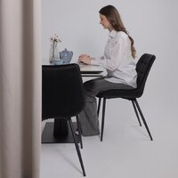 Lepremo AV 2119 МДФ+керамика раздвижной 1200-1800x800 (белый глянцевый Carla Larkin/черный) Image #19