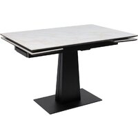 Lepremo AV 2119 МДФ+керамика раздвижной 1200-1800x800 (белый глянцевый Carla Larkin/черный) Image #1