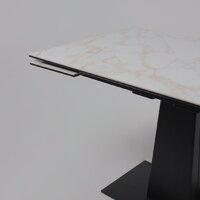 Lepremo AV 2119 МДФ+керамика раздвижной 1200-1800x800 (белый глянцевый Carla Larkin/черный) Image #11