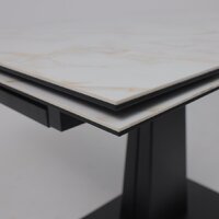 Lepremo AV 2119 МДФ+керамика раздвижной 1200-1800x800 (белый глянцевый Carla Larkin/черный) Image #10