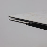 Lepremo AV 2119 МДФ+керамика раздвижной 1200-1800x800 (белый глянцевый Carla Larkin/черный) Image #13