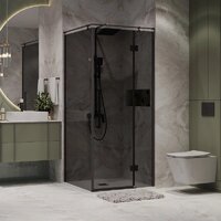 Niagara NG-2831-34BLACK 90x195 (черный матовый/тонированное стекло) Image #10