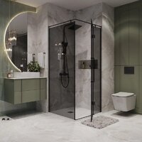 Niagara NG-2831-34BLACK 90x195 (черный матовый/тонированное стекло) Image #11