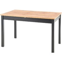 Halmar Greg 124-168/74 (дуб вотан/черный)