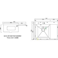 ARFEKA ECO AR 650*500 L BLACK PVD NANO Image #3