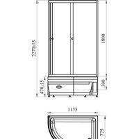 Radomir 120x80 R 1-03-1-2-0-0080 (прозрачное стекло) Image #2