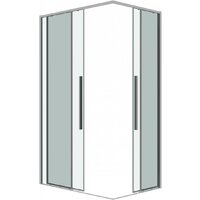 Grossman Galaxy 110x90x195 300.K33.01.1190.10.00 (хром/прозрачное стекло) Image #2