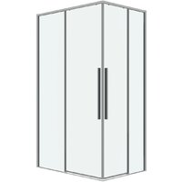 Grossman Galaxy 110x90x195 300.K33.01.1190.10.00 (хром/прозрачное стекло) Image #1