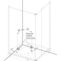 Radomir 100x110 L 1-03-1-1-0-1231 (матовое стекло) Image #2