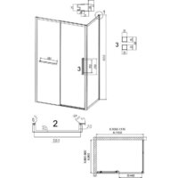 Grossman Style 110x90x195 120.K33.05.1190.21.00 (черный матовый/прозрачное стекло) Image #11