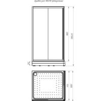 Radomir 100x110 L 1-03-1-1-0-1230 (прозрачное стекло) Image #2