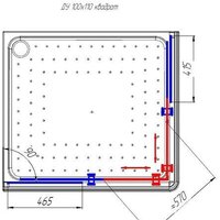 Radomir 100x110 L 1-03-1-1-0-1230 (прозрачное стекло) Image #3