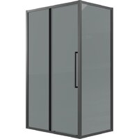 Grossman Cosmo 100x90x195 120.K33.02.1090.21.10 (черный матовый/тонированно стекло) Image #1