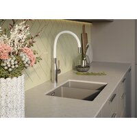 Omoikiri Yatomi 2 PLUS BN-WH (нержавеющая сталь/белый) Image #2