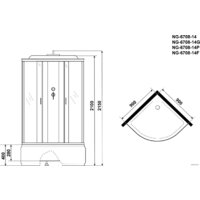 Niagara NG-6708-14P 90x90x215 Image #3