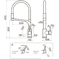 Omoikiri Sinto 2 Plus-GM-R (вороненая сталь/красный) Image #2