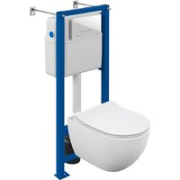 Cersanit Brasko Smart CO DPL EO Slim + Vector 68304 (c кнопкой Estetica белый)