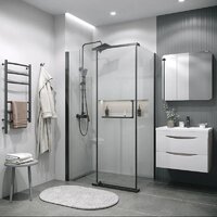 Grossman Pragma 110x90x195 120.K33.03.1190.42.00 (графит сатин/стекло прозрачное) Image #7