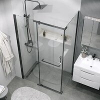 Grossman Pragma 110x90x195 120.K33.03.1190.42.00 (графит сатин/стекло прозрачное) Image #9