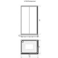 Radomir 90x110 L 1-03-1-1-0-1220 (прозрачное стекло) Image #3