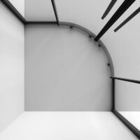 Niagara NG-6825-34BLACK 80x80x195 (черный матовый/прозрачное стекло) Image #5