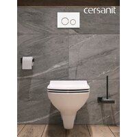 Cersanit Carina New Clean On с инстал. Link Pro (с кнопкой Twins 63535 белый/золото) Image #15