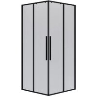 Niagara NG-6824-34BLACK 100x100x195 (черный матовый/прозрачное стекло)