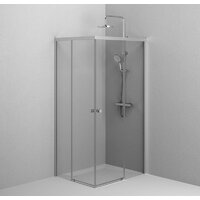 AM.PM X-Joy Square Slide 100x80 W94G-403-10080-MТ (матовый хром/прозрачное стекло) Image #5