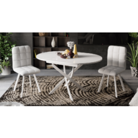 Трия Diamond тип 3 КМ+02.68.000.168 (белый муар-белый глянец) Image #2