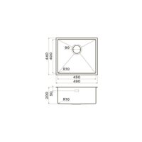 Omoikiri Taki 49-U/IF GB (графит) Image #6