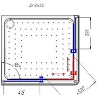 Radomir 90x100 L 1-03-1-1-0-1210 (прозрачное стекло) Image #3