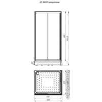 Radomir 90x100 L 1-03-1-1-0-1210 (прозрачное стекло) Image #2