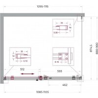 BelBagno SOFT_CLOSE-2-AH-1-110/90-C-Cr Image #6