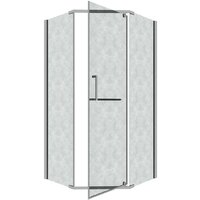 Grossman Pragma 100x100x195 302.K33.03.1010.10.02 (хром/шиншилла стекло) Image #2