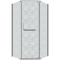 Grossman Pragma 100x100x195 302.K33.03.1010.10.02 (хром/шиншилла стекло) Image #1