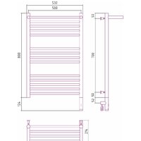 Сунержа Богема с полкой 3.0 800х500 МЭМ правый 31-5807-8050 Image #4