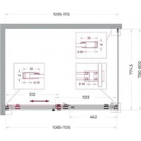 BelBagno SOFT_CLOSE-2-AH-1-110/80-C-Cr Image #6