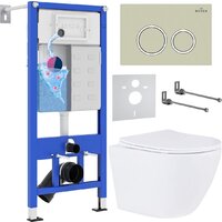 Roxen Antares 530185-01 в комплекте с инсталляцией StounFix Dual Fresh 6 в 1 966181 (кнопка: бежевый) Image #1