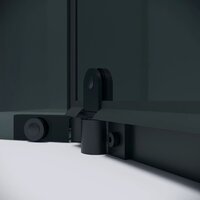 Grossman Pragma 100x100x195 302.K33.03.1010.21.10 (черный матовый/тонированное стекло) Image #5