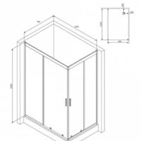 AM.PM Gem Twin Slide 120x90 W90G-404-120290-BT Image #11