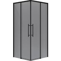 Niagara NG-2828-34BLACK 80x80x195 (черный матовый/тонированное стекло)